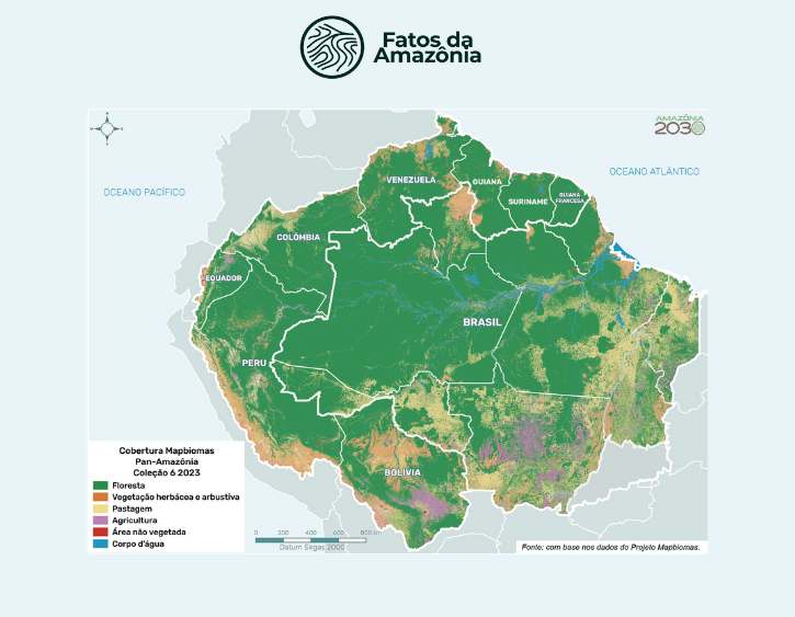Mapa: Cobertura e Uso do Solo na Pan-Amazônia