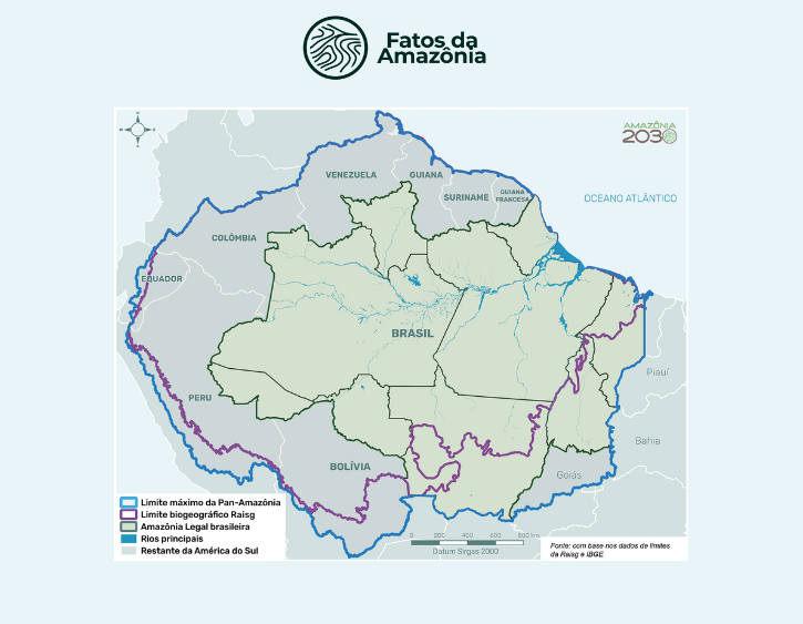  Mapa: Limite máximo da Pan-Amazônia