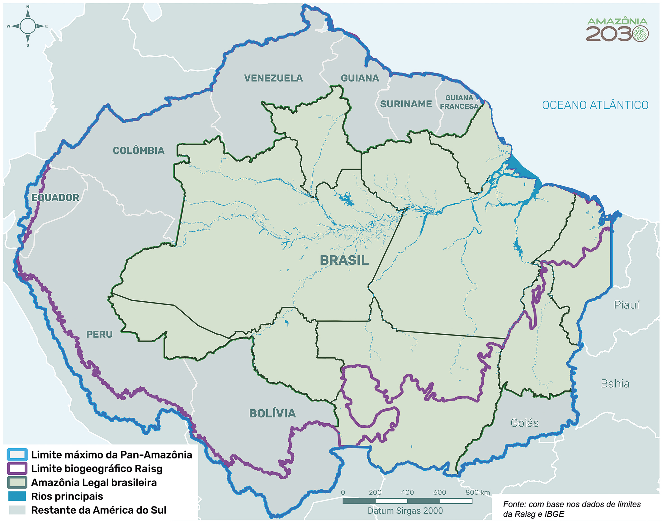 Limite máximo da Pan-Amazônia 